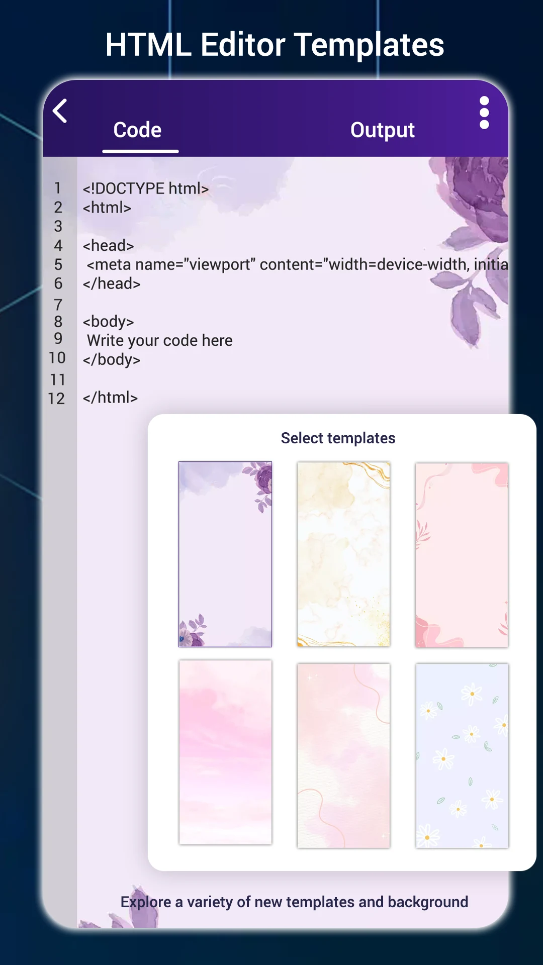 HTML Editor screenshot