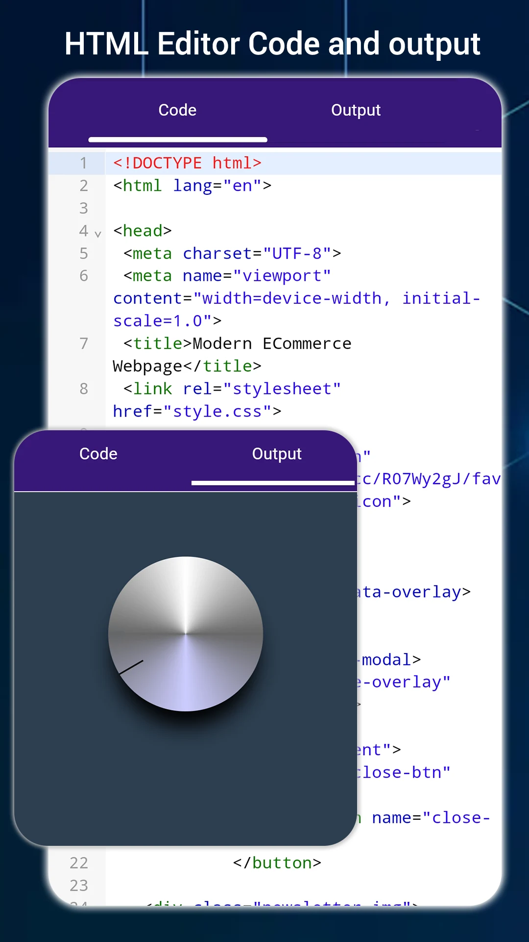 HTML Editor screenshot